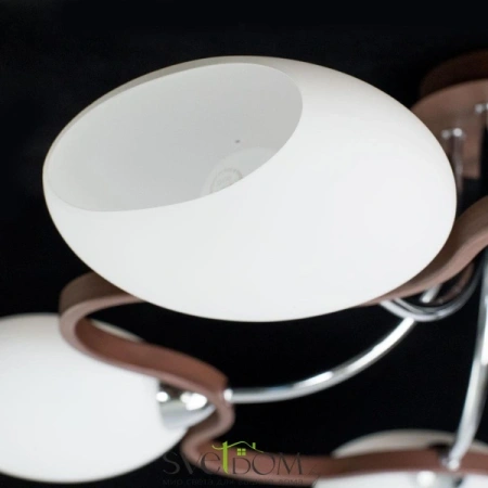 CITILUX CL131151 Октава Хром+Венге Св-к Люстра CITILUX
