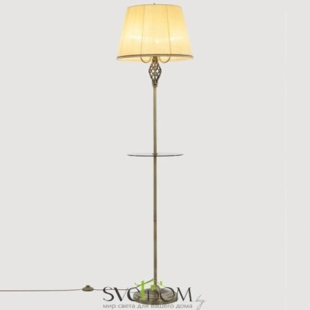 Citilux Вена CL402933T Торшер бронза со столиком и кремовым абажуром CITILUX