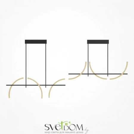 Подвесные светильники Maytoni MOD428PL-L20BK от Магазина Svetdom.by