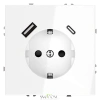 Розетка с USB, A+C Voltum S70 VLS040501  Voltum VLS040501