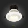 ST701.548.12 Св-к встр. Zoom Белый LED 1*12W 4000K 960Lm Ra90 15°-60° IP20 D115xH95 170-240V Встраиваемые светильники ST LUCE