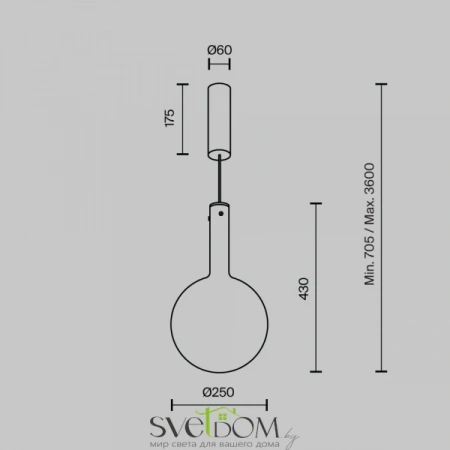 Подвесные светильники Maytoni MOD182PL-L6W3K от Магазина Svetdom.by