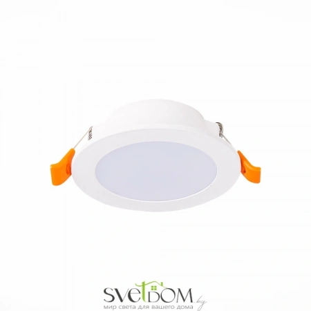 ST210.538.06 Св-к встр. Белый LED 1*6W 3000K 480Lm Ra80 110° IP20 D90xH30 220-240V Встраиваемые светильники ST LUCE