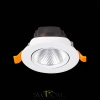 ST211.548.06.24 Св-к встр. Белый LED 1*6W 4000K 480Lm Ra80 24° IP20 D86xH50 220-240V Встраиваемые светильники ST LUCE