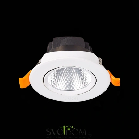 ST211.548.06.24 Св-к встр. Белый LED 1*6W 4000K 480Lm Ra80 24° IP20 D86xH50 220-240V Встраиваемые светильники ST LUCE