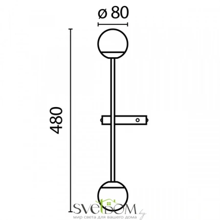 Настенные светильники MOD285WL-L10BS3K Maytoni | Svetdom.by