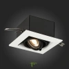 ST250.548.01 Св-к встр. Черный GU10 1*50W  L126xW126xH70 220V Без ламп Встраиваемые светильники ST LUCE