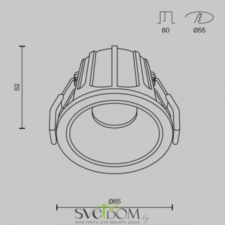 Встраиваемые светильники Maytoni DL043-01-10W4K-D-RD-WB от Магазина Svetdom.by