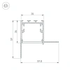 Угол SL-LINIA32-FANTOM-EDGE внутренний Arlight 030100 Arlight