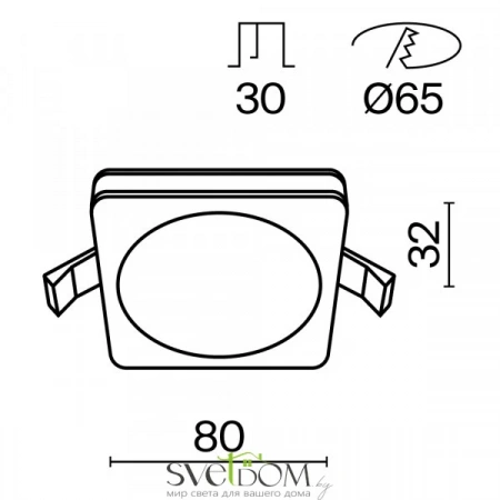 Встраиваемые светильники Maytoni DL303-L7W от Магазина Svetdom.by