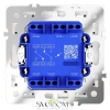 Проходной переключатель двухклавишный с подсветкой Voltum S70 VLS020403  Voltum VLS020403