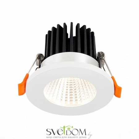 ST704.538.10 Св-к встр. Белый LED 1*10W 3000K 900Lm Ra>90 38° IP20 D80xH60 170-240V Встраиваемые светильники ST LUCE