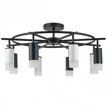 Lightstar LR7183743641 Люстра RULLO 8х50W GU10 ЧЕРНЫЙ/БЕЛЫЙ (571718+214437-4+214436-4+202431-8)