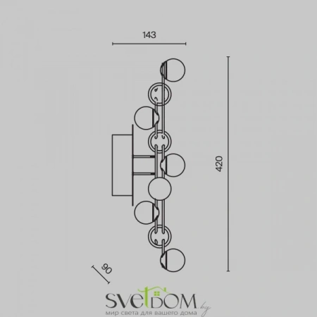 Настенные светильники MOD081WL-L13G3K Maytoni | Svetdom.by