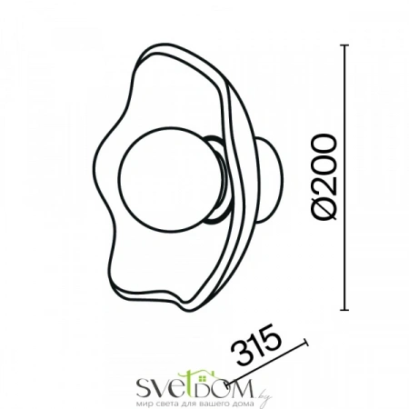 Настенные светильники MOD207WL-01BS Maytoni | Svetdom.by