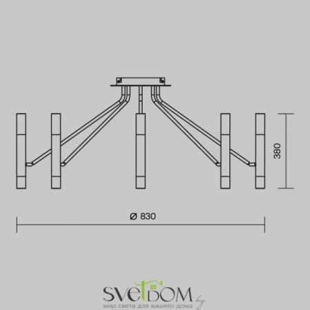 Потолочные светильники Maytoni MOD620CL-16B от Магазина Svetdom.by