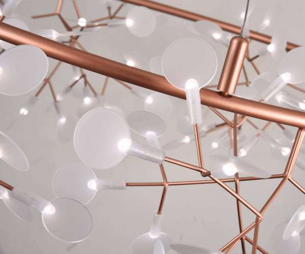 Kink Light 07521-162,33 Люстра Ветта розовое золото Led 81W