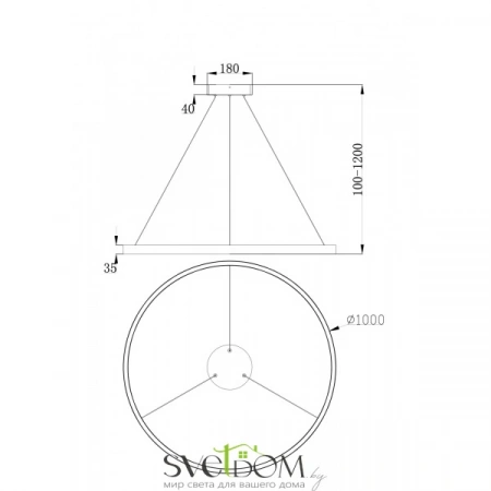 Подвесные светильники Maytoni MOD058PL-L54BS4K от Магазина Svetdom.by