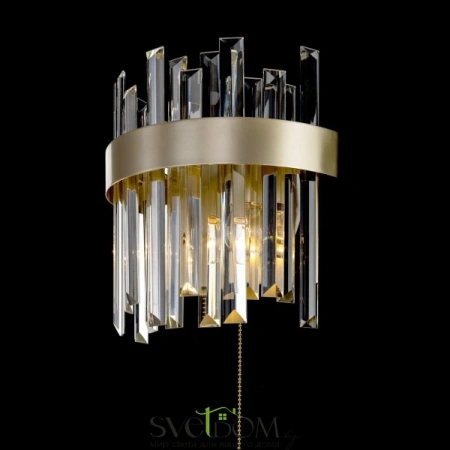 Citilux Лаура CL301422 Бра хрустальное с выключателем Шампань CITILUX
