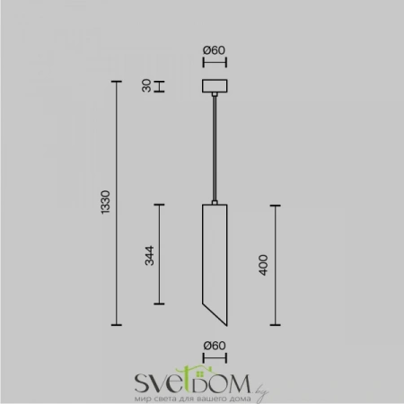Подвесные светильники Maytoni P044PL-01-40GU10-B от Магазина Svetdom.by