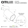 CITILUX CL512215 AXEL Зеленый Св-к Спот Накладной CITILUX