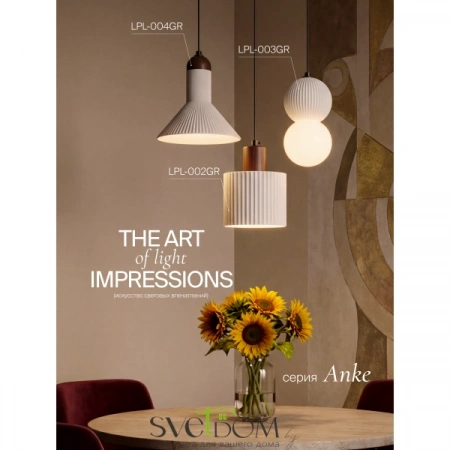 Подвесные светильники  LPL-004GR от Магазина Svetdom.by
