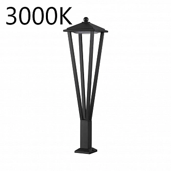 6655/12GL3 NATURE ODL25  черный/металл/акрил Уличный светильник IP65 LED 12W 3000K AC85-265V TILDA