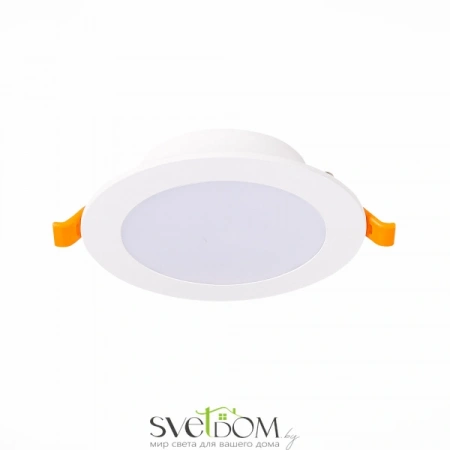 ST210.538.08 Св-к встр. Белый LED 1*8W 3000K 640Lm Ra80 110° IP20 D120xH30 220-240V Встраиваемые светильники ST LUCE