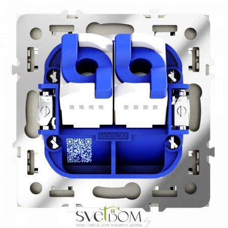 Розетка компьютерная двойная Voltum S70 VLS060204  Voltum