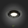 ST702.348.12 Св-к встр. Черный LED 1*12W 4000K 900Lm Ra80 24° IP20 D90xH92 180-240V Встраиваемые светильники ST LUCE