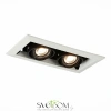 ST250.548.02 Св-к встр. Черный GU10 2*50W  L245xW126xH70 220V Без ламп Встраиваемые светильники ST LUCE