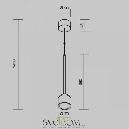 Подвесные светильники Maytoni O491PL-L8B3K от Магазина Svetdom.by