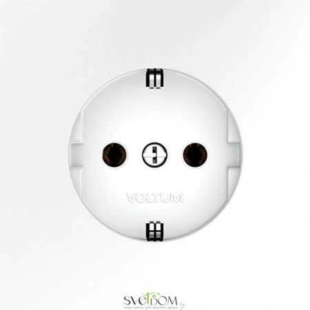 Розетки электрические с заземлением Voltum S70 VLS040102  Voltum VLS040102