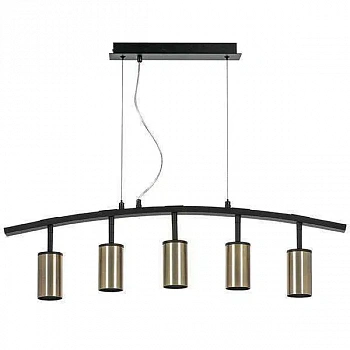 Lightstar LR735315 Люстра RULLO 5х50W GU10 ЧЕРНЫЙ/БРОНЗА (571735+214431-5)