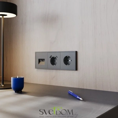 Розетки электрические с заземлением Voltum S70 VLS040107  Voltum