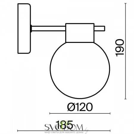 Бра и настенные светильники FR5233WL-01BS Freya | Svetdom.by