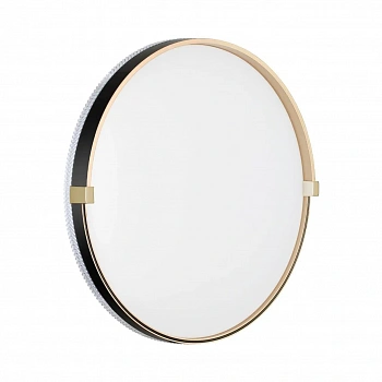 7647/DL PALE SN 138 Светильник пластик/белый/черный/золотой LED 48Вт 4000К D390 IP43 OLIDI BLACK