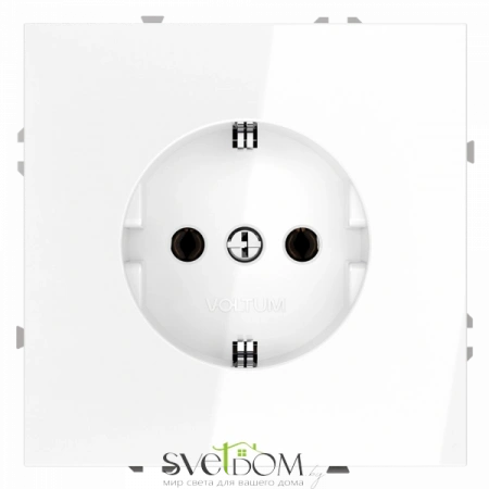 Розетки электрические с заземлением Voltum S70 VLS040101  Voltum