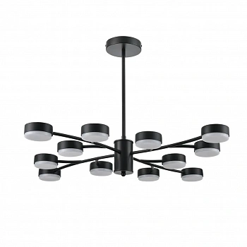 8117/12 COMFI LN25 195 черный, металл Люстра LED GX53 12*7W 220V TORINA