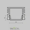 Рассеиватель для профиля 16x12 (Чёрный, 2 м), ALM-005-B-DF-2M 642024 Maytoni