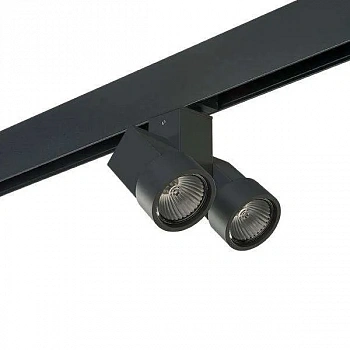 Lightstar PRO051037 Светильник д/1-фазн трека ILLUMO HP16X2 ЧЕРНЫЙ (595027+051037)