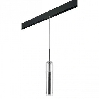 Lightstar PRO756014 Светильник д/1-фазн трека CILINO 1х40W GU10 ХРОМ/ЧЕРНЫЙ (756014+595007)