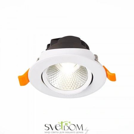 ST211.548.06.24 Св-к встр. Белый LED 1*6W 4000K 480Lm Ra80 24° IP20 D86xH50 220-240V Встраиваемые светильники ST LUCE