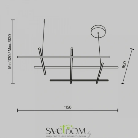 Подвесные светильники Maytoni MOD278PL-L86G3K от Магазина Svetdom.by