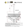 Люстра подвесная Omnilux  OML-71713-12 Omnilux