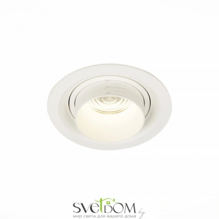 ST701.548.12 Св-к встр. Zoom Белый LED 1*12W 4000K 960Lm Ra90 15°-60° IP20 D115xH95 170-240V Встраиваемые светильники ST LUCE