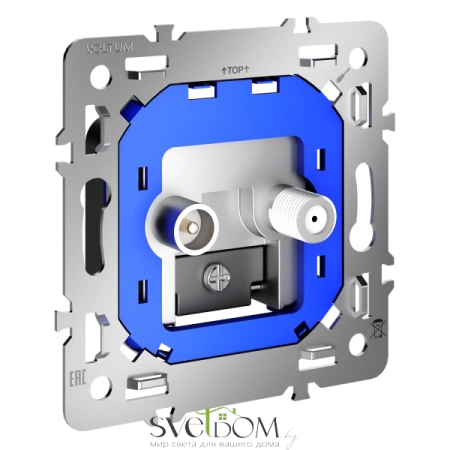 Механизм розетки телевизионной оконечной TV+SAT Voltum S70 VLS0604M Voltum VLS0604M