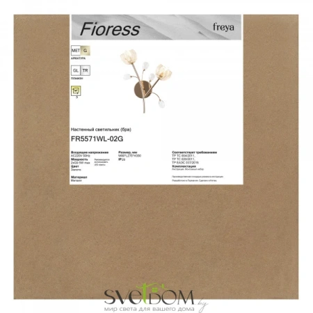 Настенный светильник (бра) Freya FR5571WL-02G Freya