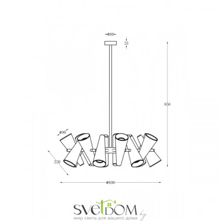 Подвесные светильники Maytoni MOD095PL-14W от Магазина Svetdom.by
