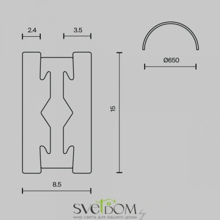 TRX154-SR-D650-BS Maytoni